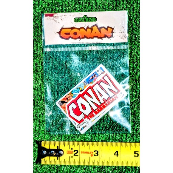 6 Conan the Barbarian/Cimmerian Comic Book Stickers Water Proof Vinyl 2-2 ½" NIP - Picture 4 of 5